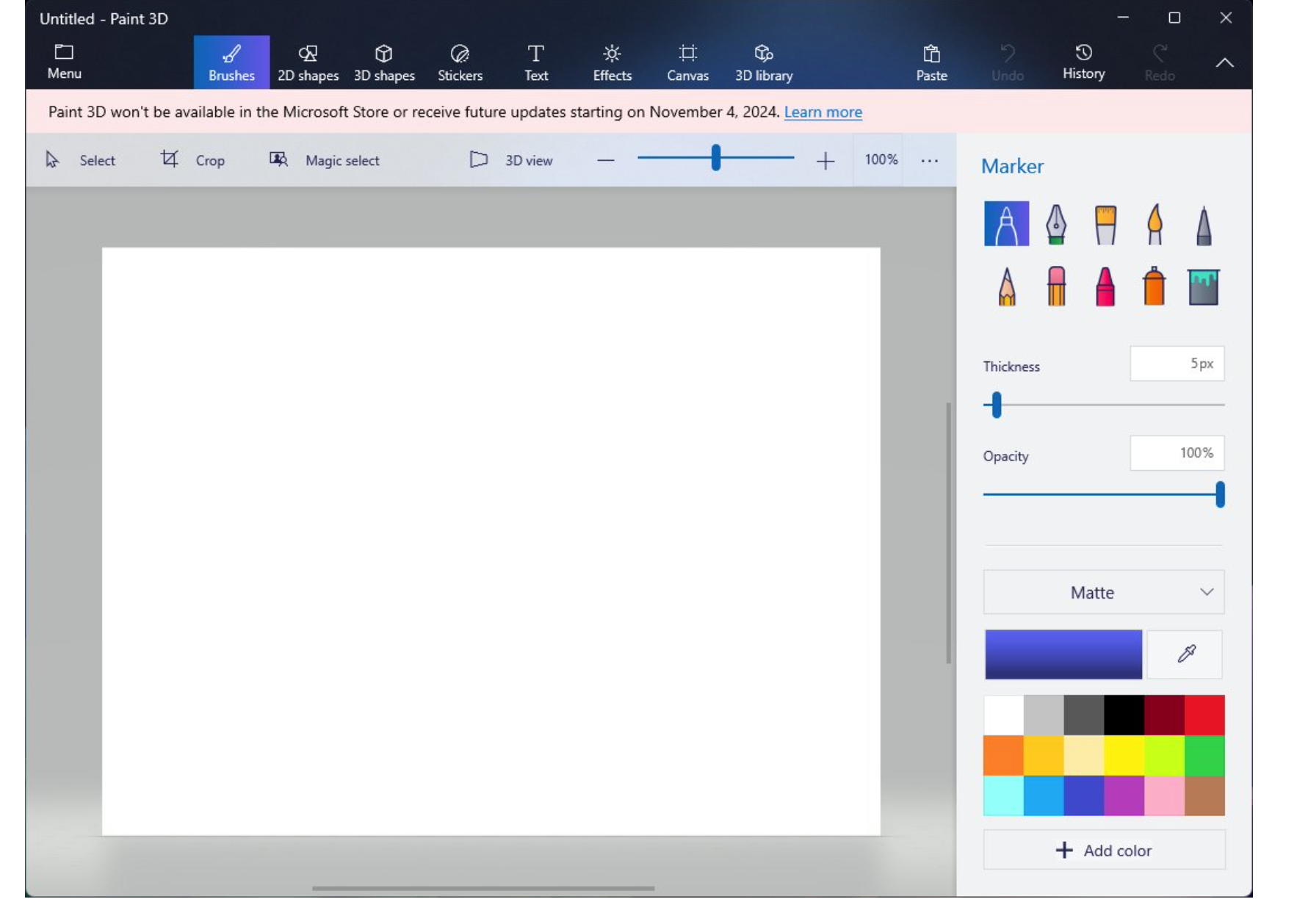 Adiós a Paint 3D de Windows